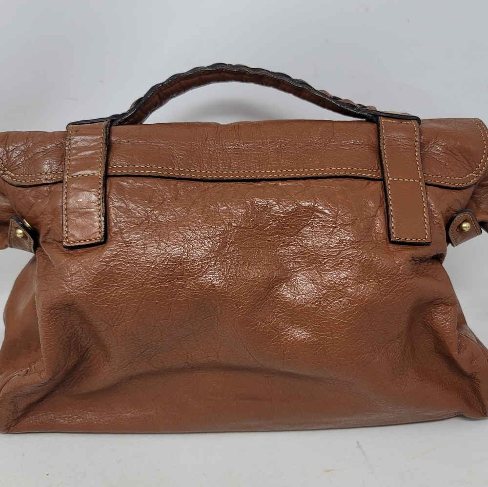 Mulberry Alexa Oak Soft Buffalo Leather Medium Satchel Shoulder Hand Bag - Picture 4 of 12